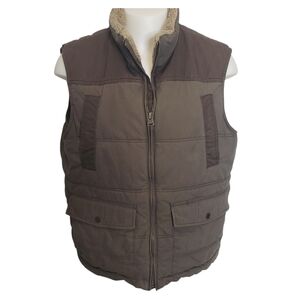 North Coast Insulated Vest Men's Size XL Brown